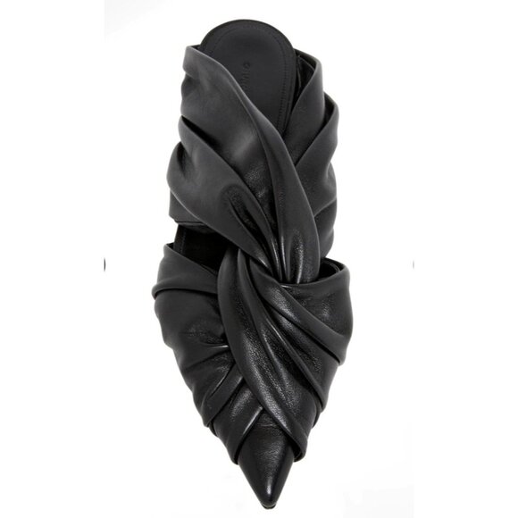 Givenchy Twist Leather Ballerina Mules Ballerina Women Pointed Flats Size 39.5 - Picture 11 of 12